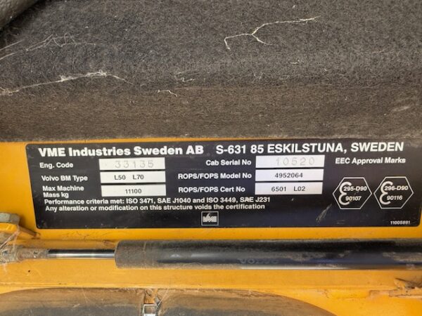 1993 Volvo L70 Loader/IT - Image 31