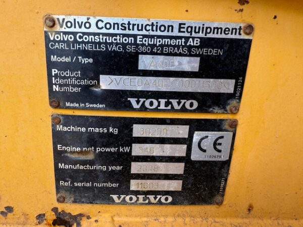 2008 Volvo A40E Articulated Dump Truck - Image 18